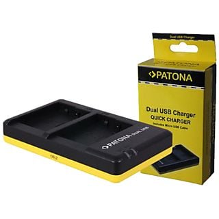 PATONA USB Panasonic BLG10 - Ladegerät - Noir - Appareil de chargement (Noir)