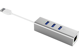 SATECHI Alu USB Hub - USB-Hub (Silber)