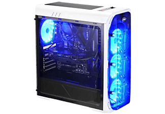 LC POWER LC-Power LC-988W-ON - Case del PC - Con Blue LED - Bianco - Custodia PC ()