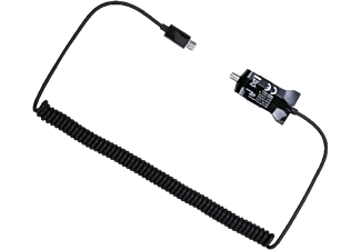 AIV aiv Caricabatteria da auto - 12/24 VDC a Micro USB Plug - 1A - Nero - Caricabatterie per autoveicoli (Nero)