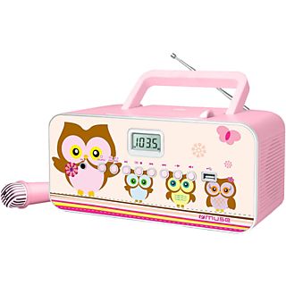 MUSE M-29 KB - Radio pour enfants (AM, FM, Rose)