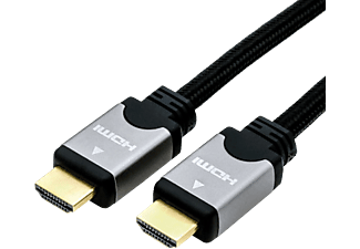 ROLINE Câble HDMI High Speed avec Ethernet - Câble HDMI haute vitesse avec Ethernet, 5 m, Noir