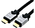 ROLINE 1442810 - HDMI-Kabel, 1 m, Schwarz, silber