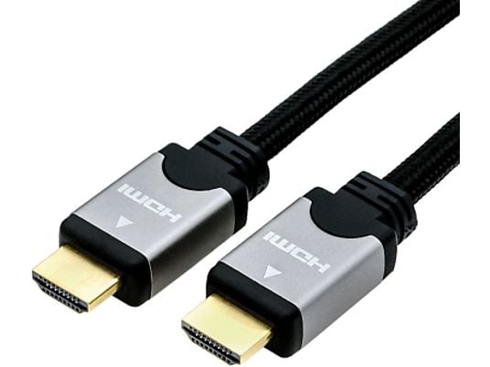 ROLINE HDMI High Speed Kabel mit Ethernet - High Speed HDMI Kabel mit Ethernet, 7.5 m, Schwarz