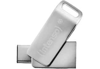 INTENSO Intenso cMobile Line - Memoria ausiliaria USB - 16 GB - Argento - Chiavetta USB  (16 GB, Argento)