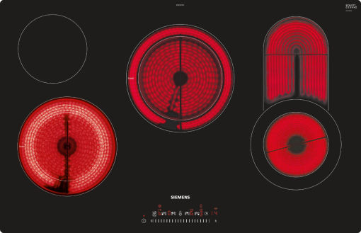 SIEMENS ET801FCP1C - Elektrokochfeld (Schwarz)