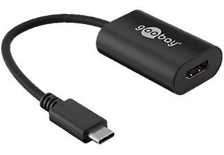 GOOBAY USB-C/HDMI-Adapter - Adapter (Schwarz)