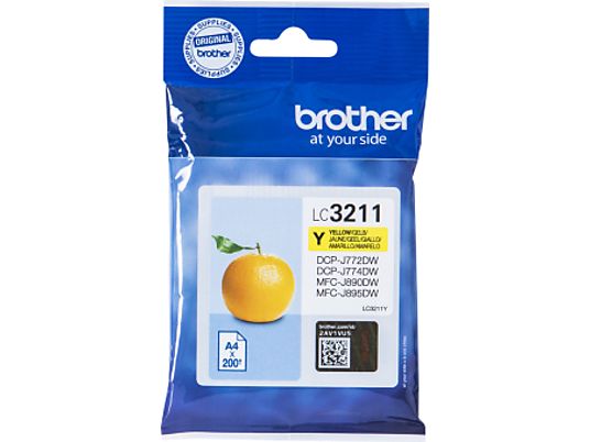 BROTHER LC3211Y - Tintenpatrone (Gelb)