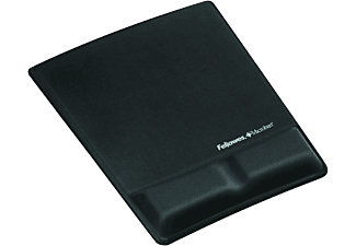 FELLOWES Fellowes Health-V™ - Mousepad con supporto polsi in tessuto - Nero - Poggiapolsi (Nero)