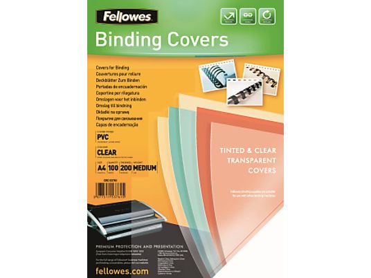 FELLOWES COVER SHEET A4 GREY - Binding Covers (Bianco)