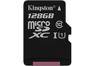 KINGSTON Kingston Canvas Select - Scheda di memoria microSDXC - 128 GB - Nero - Scheda di memoria  (128 GB, 80 MB/s, Nero)