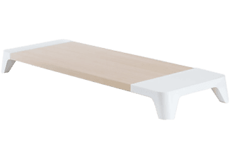 MULTIBRACKETS Woody 2 - Monitor Stand (Weiss/Ahorn)