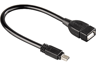 HAMA Adaptateur USB, noir - Câble de données, 0.15 m, Noir