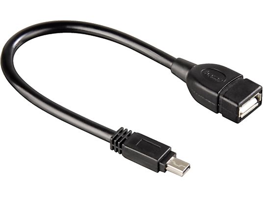 HAMA Adaptateur USB, noir - Câble de données, 0.15 m, Noir