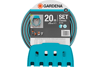 GARDENA 18005-20.000.00 - Wandschlauchhalter mit Schlauch (Blau)