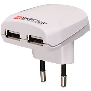 SKROSS EURO USB CHARGER DUAL USB - Dual USB Wall Charger (Weiss)