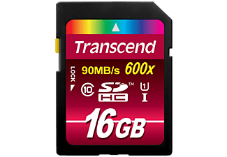 TRANSCEND SDHC USH-I CL10 16Go -  Carte mémoire 
