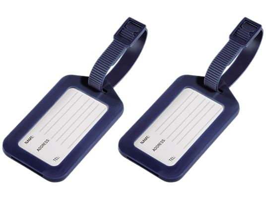 HAMA 105323 LUGGAGE TAG GREY 2PCS -  (Dunkelblau)