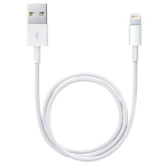 APPLE ME291ZM/A - Lightning auf USB Kabel (Weiss)