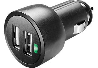 CELLULARLINE USB Car Charger Dual Ultra - Chargeur pour voiture (Noir)