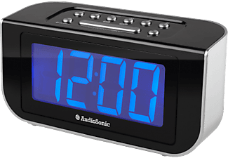 AUDIOSONIC CL-1475 - Uhrenradio (, Schwarz/silber)