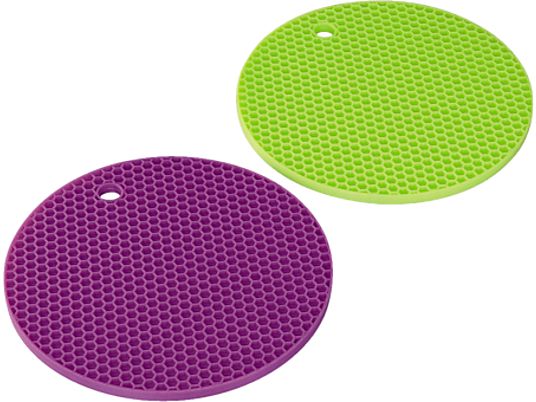 XAVAX 111527 SILICONE POT COASTER GREEN/PURPLE -  (Grün, violett)