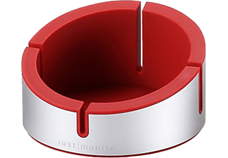 JUST MOBILE AluCup - Smartphone-Halterung (Rot, silber)