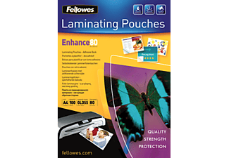 FELLOWES A4 Laminierfolientaschen - 80 Mikron (Transparent)