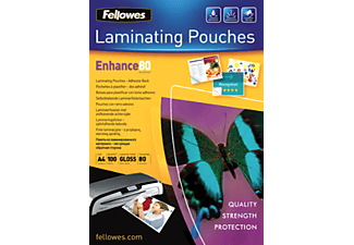 FELLOWES Fellowes Sacchetto pellicola di laminazione A4 - 80 micron - 100 pezzi - Lucente - 80 Micron