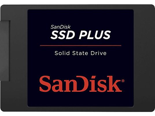 SANDISK SSD Plus - Festplatte (SSD, 480 GB, Schwarz)