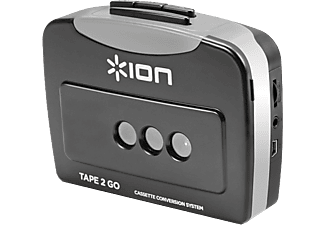 ION Tape 2 GO - MP3 Digital Kassetten Converter (Schwarz/grau)