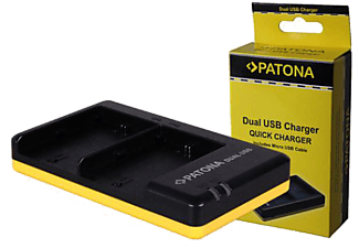 PATONA Dual USB LP-E6 - Ladegerät - Noir - Appareil de chargement (Noir)