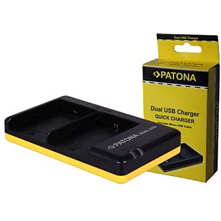 PATONA Dual USB LP-E6 - Ladegerät - Noir - Appareil de chargement (Noir)
