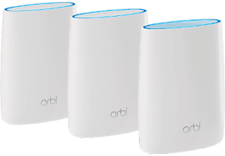 NETGEAR Orbi 3-Set AC3000 Tri-band - Wi-Fi Mesh System (Blanc)