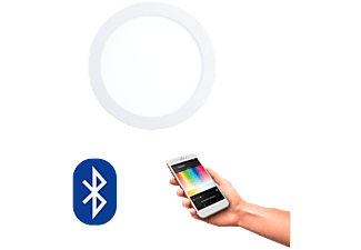 EGLO EGLO 32738 FUEVA CONNECT, Bluetooth LED-illuminazione da incasso RGBW, bianco - Plafoniera a incasso (Bianco)
