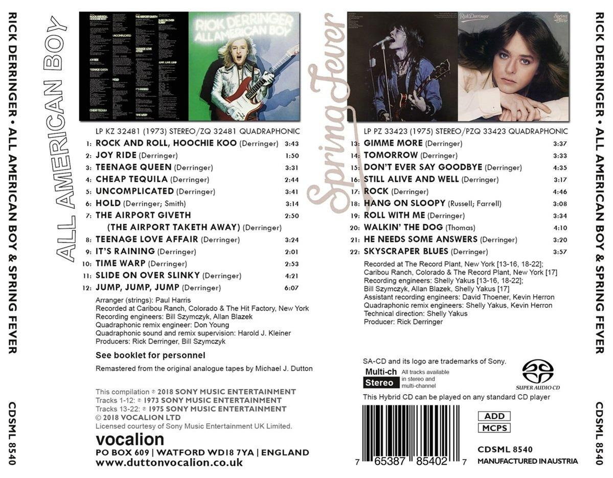 Rick Derringer - All American Boy/Spring Fever  - (SACD Hybrid)