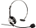 HAMA Headband Headset für DECT - Office Headset (Kabelgebunden, Monaural, On-ear, Schwarz)