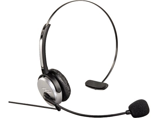 HAMA Headband Headset per DECT - Cuffie con microfono (Wired, Monofonico, On-ear, Nero)