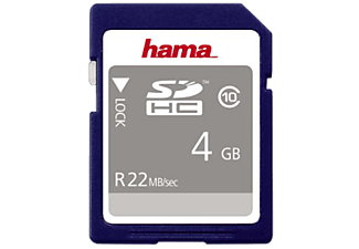 HAMA hama Class 10, SDHC, 4 GB - SDHC-Schede di memoria  (4 GB, 22 MB/s, Nero/Oro)