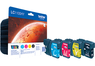 BROTHER LC1100HYVALBP - Tintenpatrone (Schwarz, cyan, gelb, magenta)
