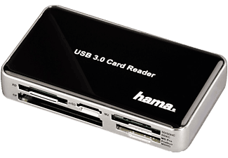 HAMA Lecteur de cartes mémoire SuperSpeed All in One USB 3 - Lecteur de cartes (Noir)