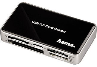 HAMA hama Lettore schede USB-3.0-SuperSpeed "All in One" - Lettore di schede (Nero)