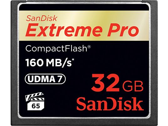 SANDISK EXTREM PRO 160MB/S - Compact Flash-Schede di memoria  (32 GB, 160, Nero)