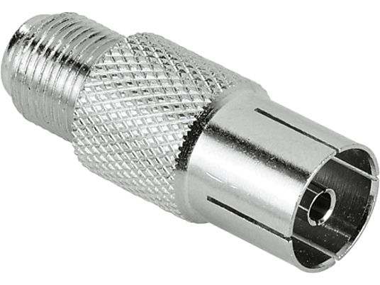 HAMA 122488 ADAPTER SAT/COAX F/F - F-Koax-Adapter (Silber)