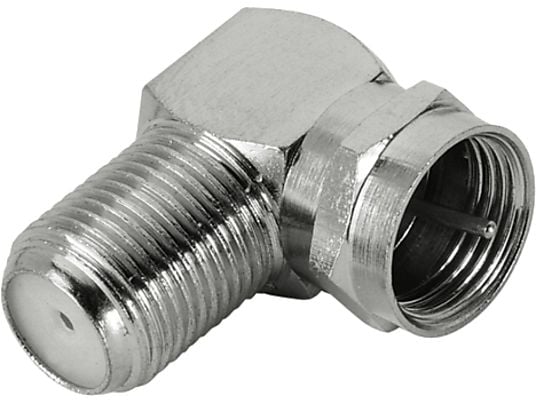 HAMA 122490 ADAPTER SAT M/F ANG - F-Kupplungsadapter (Silber)