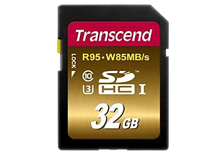 TRANSCEND Transcend Ultimate Scheda di memoria flash, 32 GB -   (32 GB, 95, Nero/Oro)