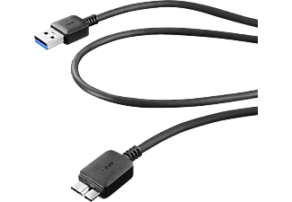 CELLULARLINE USB 3 zu Micro-USB B Datenkabel - Lade-/Datenkabel (Schwarz)