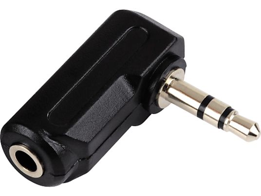 HAMA 122362 ADAPTER AUX3 F/M ANG - Audio Adapter (Schwarz)