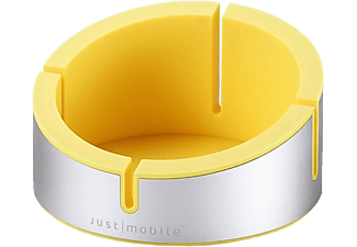 JUST MOBILE Just Mobile AluCup Grande - supporto Design - per iPhone - / Argento Giallo - montatura