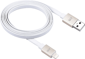 JUST MOBILE DC-268GD - Lightning Kabel (Weiss, gold)